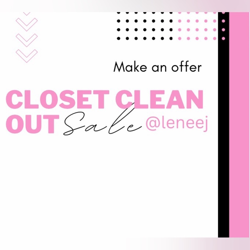 Closet Clean Out Sale